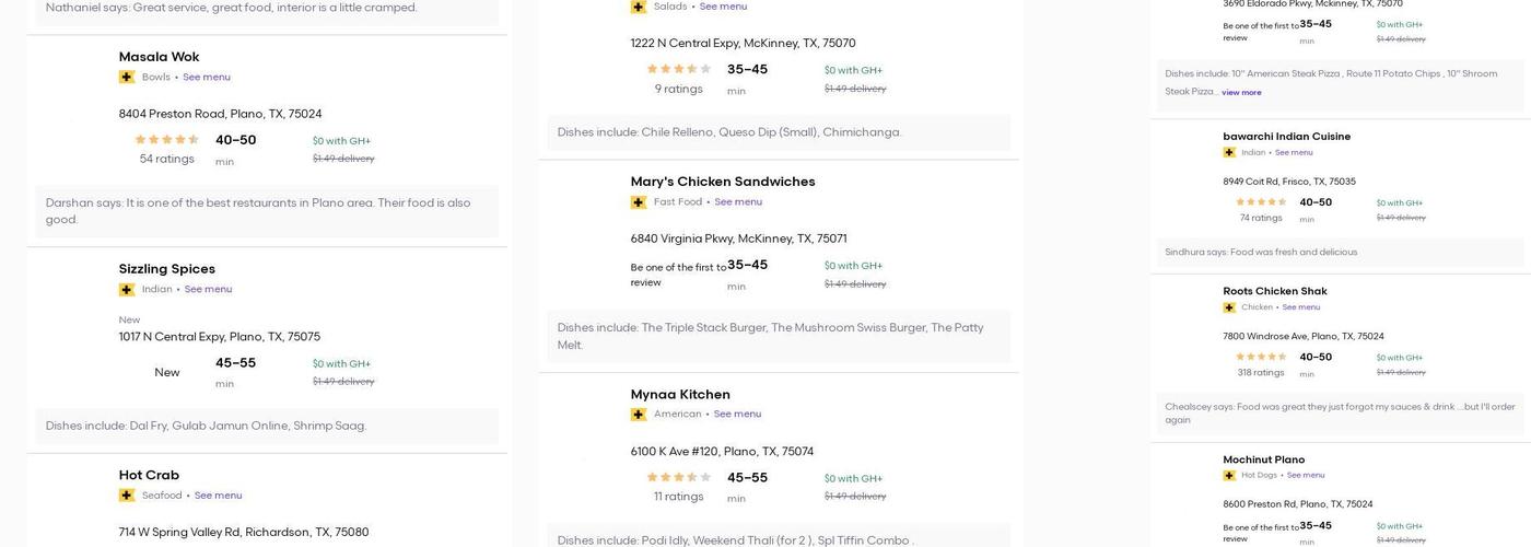 La Bendicion Menu