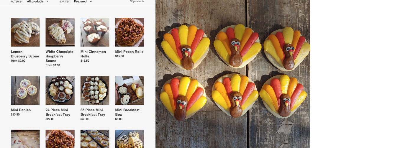 Country Cakes and Bakes Menu