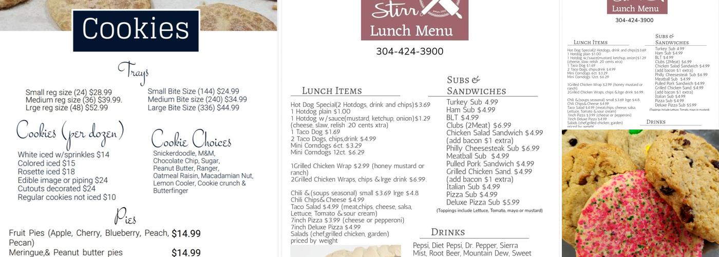 Little Stirr Menu