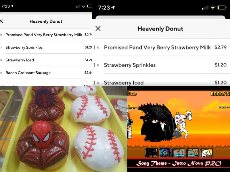 Heavenly Donuts Menu
