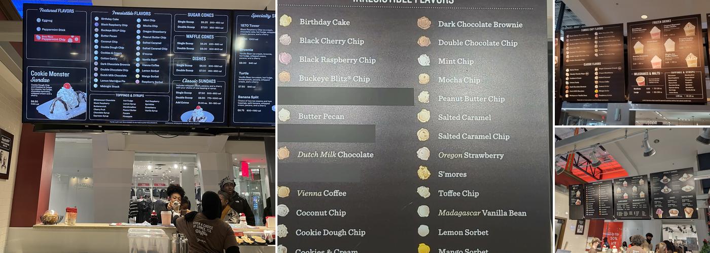 Graeter's Ice Cream Menu