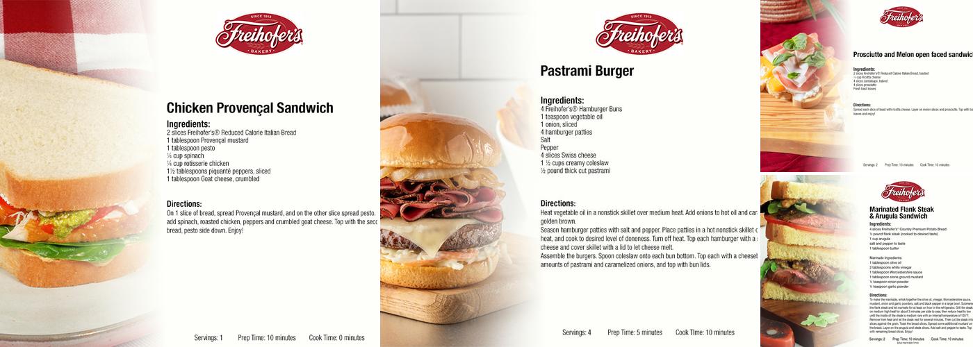 Freihofer's Baking Co Menu