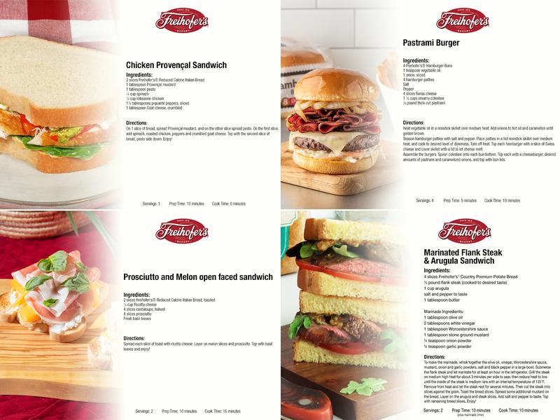 Freihofer's Baking Co Menu