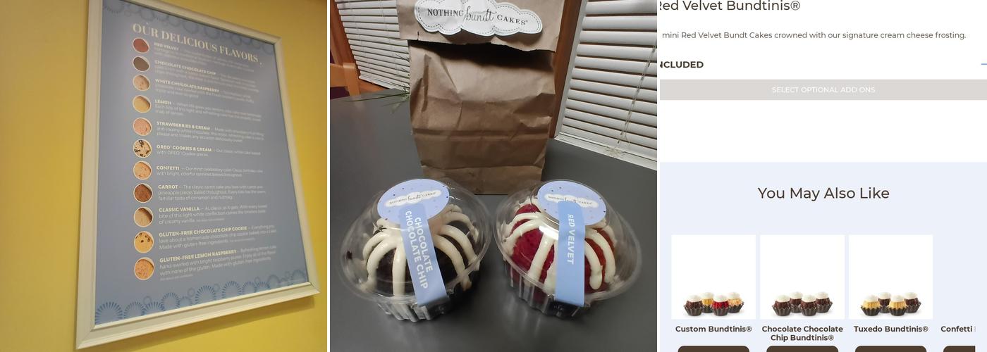 Nothing Bundt Cakes Menu