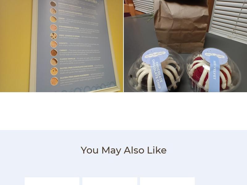 Nothing Bundt Cakes Menu