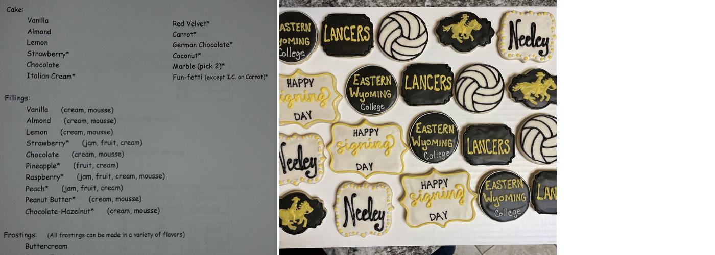 Grace Bakery BCS Menu