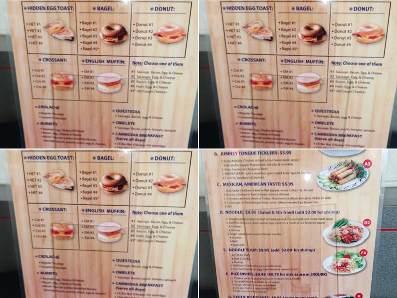 MINIE’s DONUTS / Cafe Menu