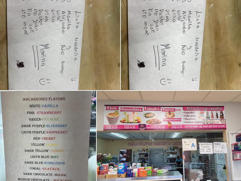 Caramelitos Bakery Menu