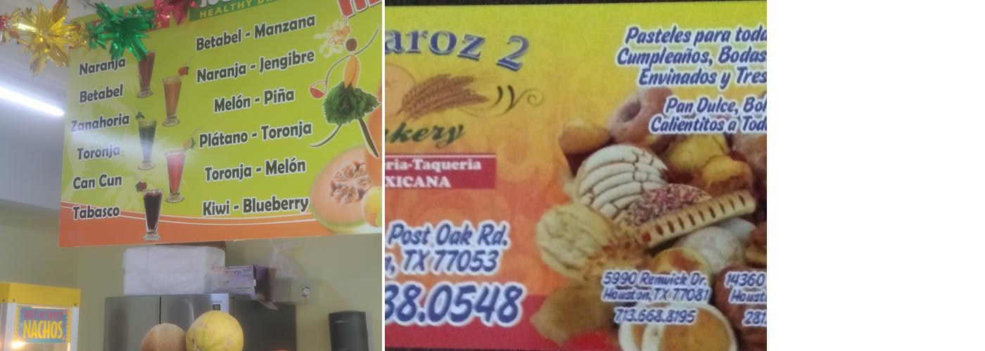 Lecaroz Bakery Menu