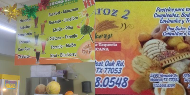 Lecaroz Bakery Menu