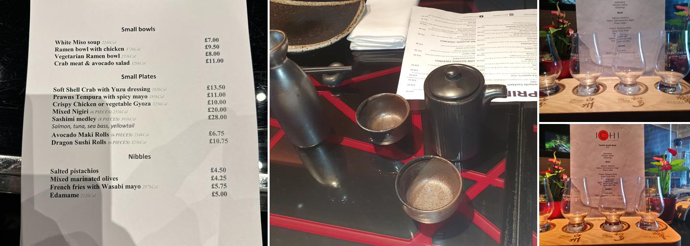 ICHI Sushi & Sashimi Bar Menu