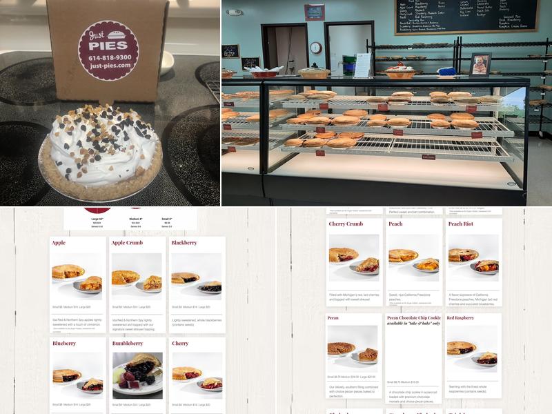 Just Pies Inc Menu