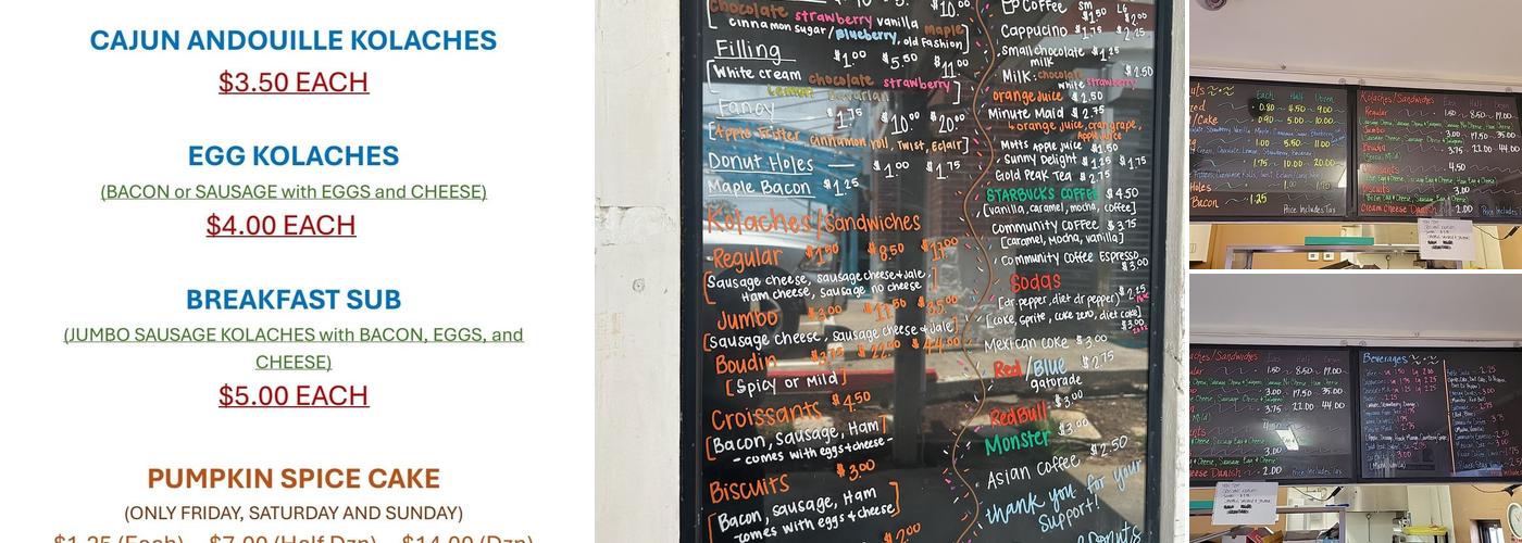 Grand Donuts Menu
