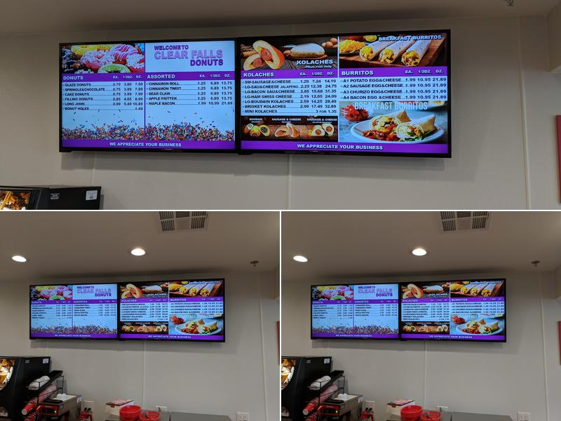 Clear Falls Donuts Menu