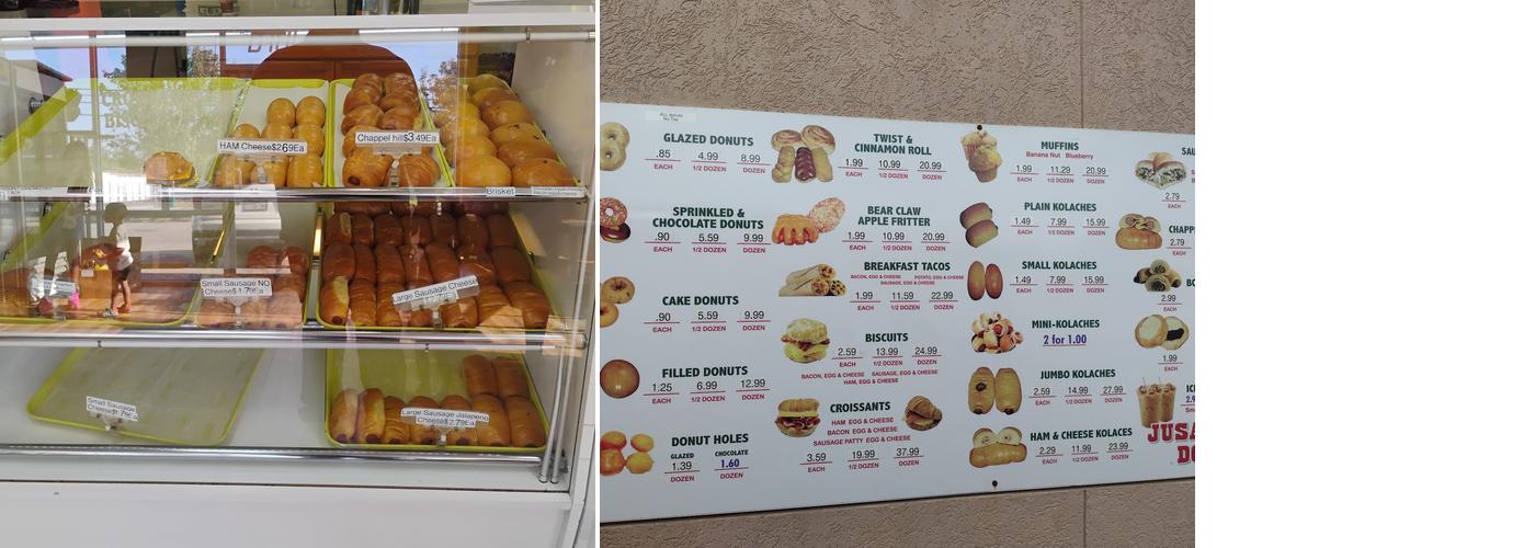 Jusan Donuts Menu