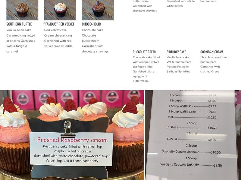 Smallcakes Menu