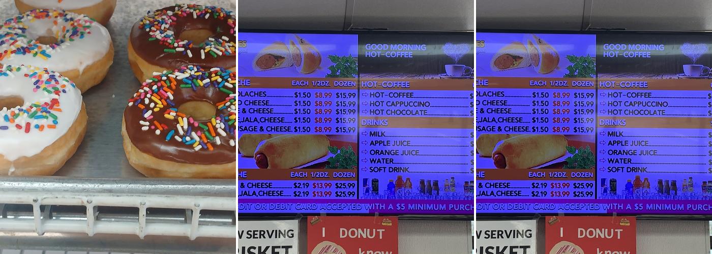 Bakery Donuts Menu