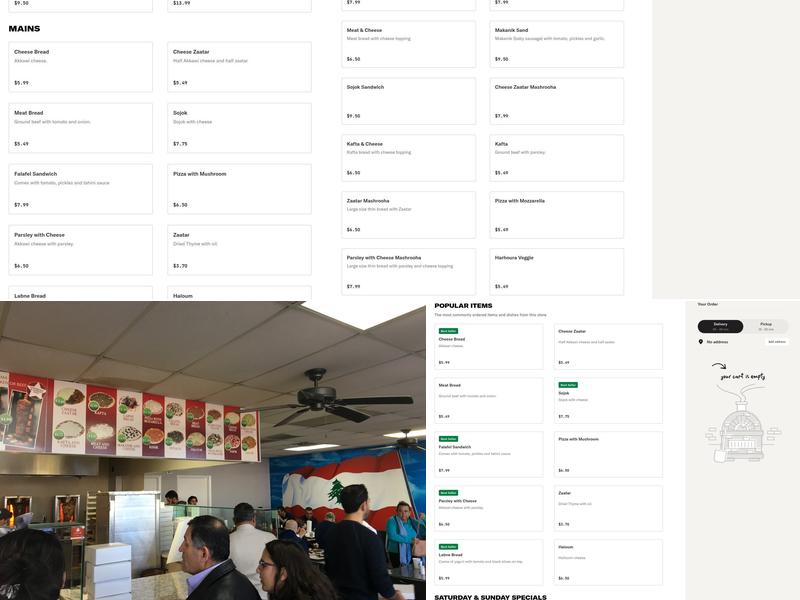 Cedars bakery Menu