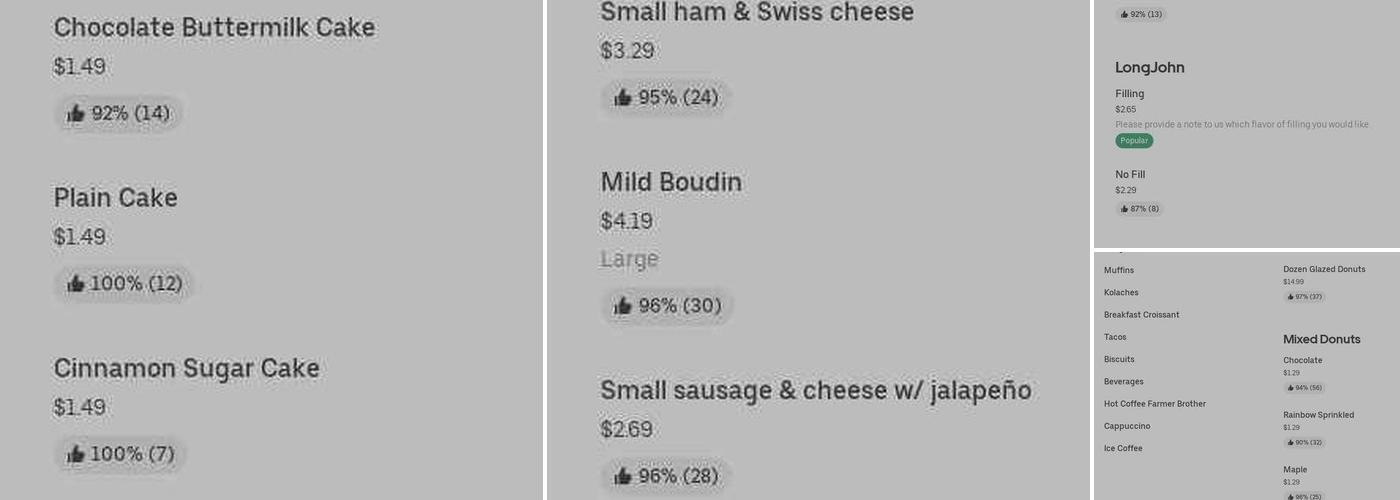 Southern Maid Donuts Menu