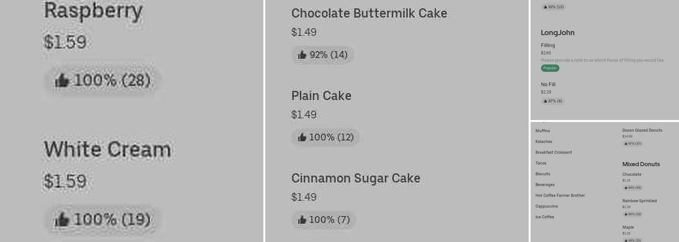 Southern Maid Donuts Menu
