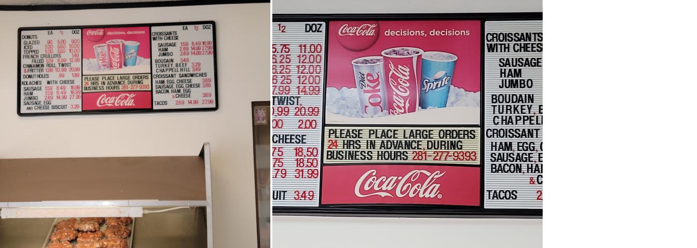 Best Donuts Menu