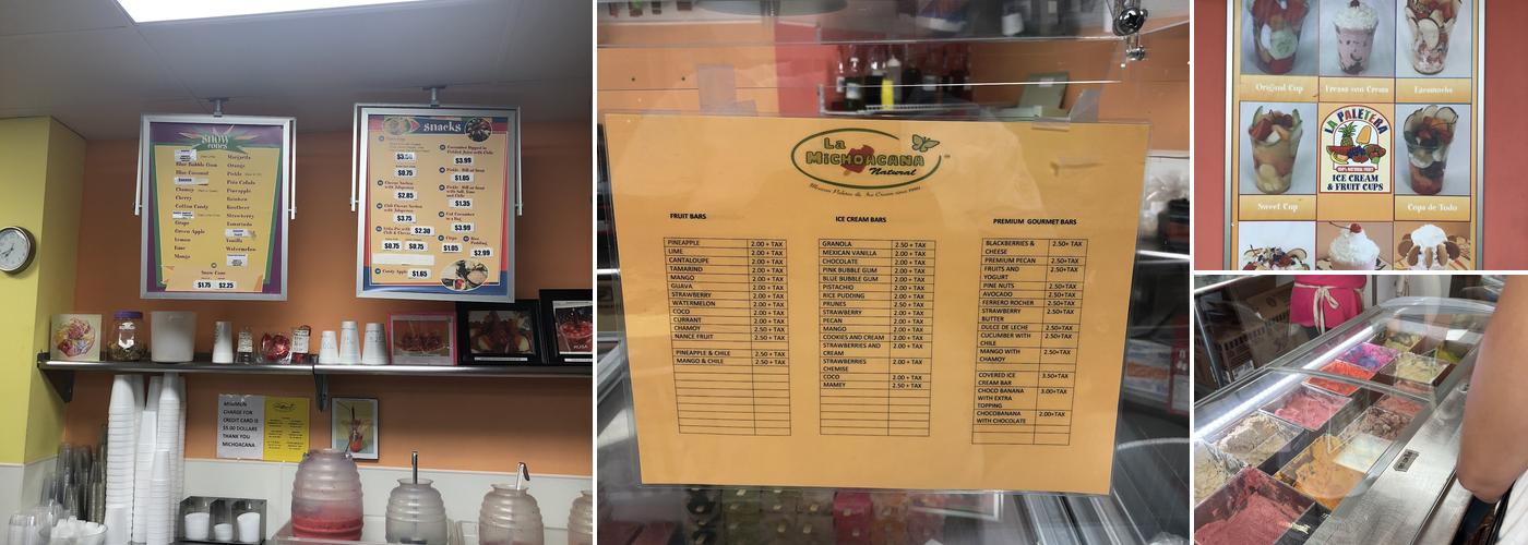La Paletera Menu