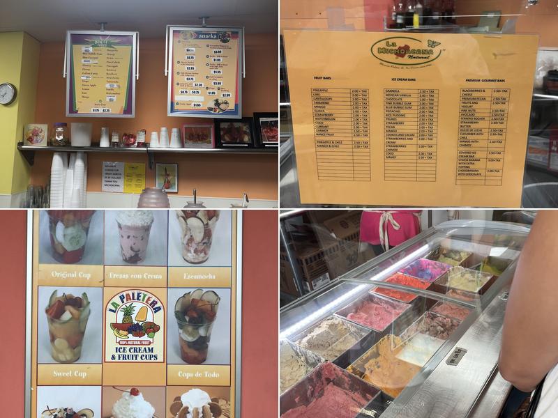 La Paletera Menu