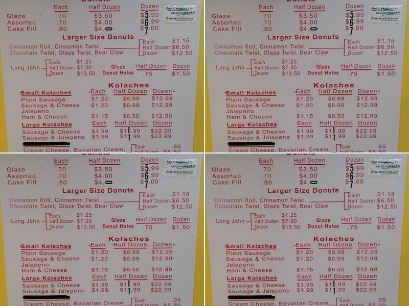 Academy Donuts Menu
