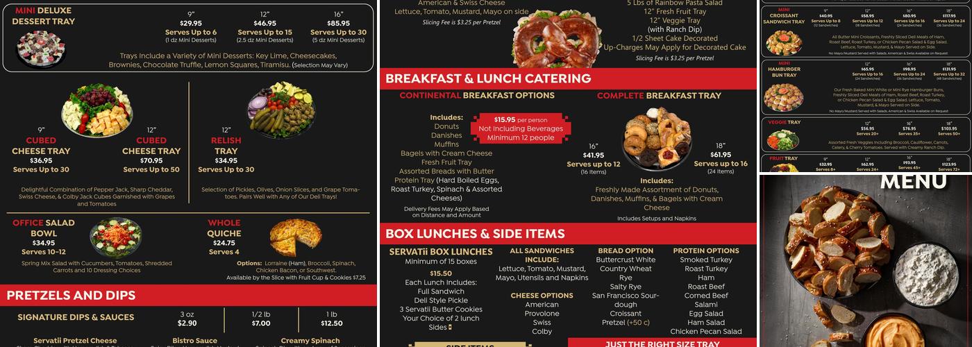 Servatii Symmes Menu