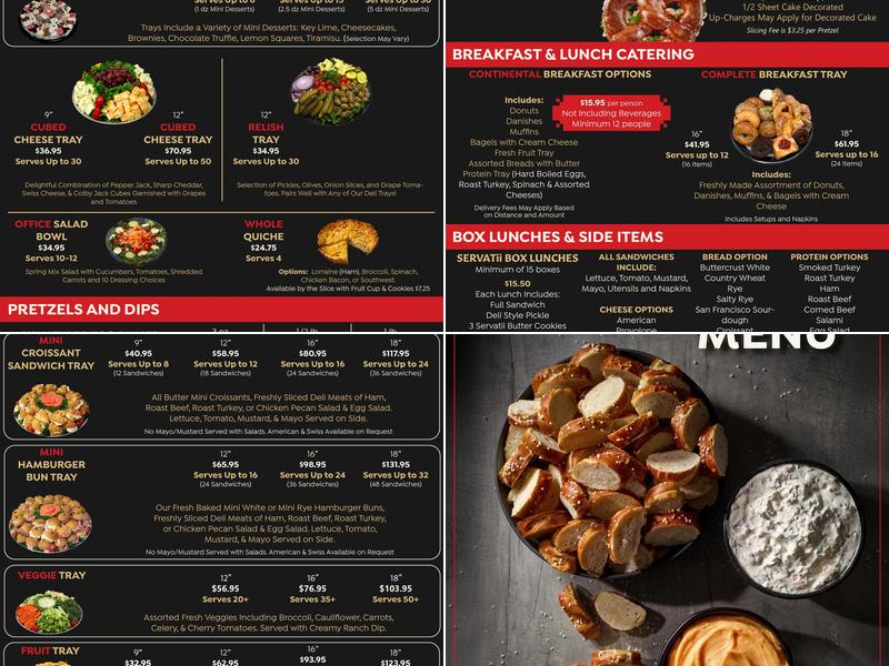 Servatii Symmes Menu