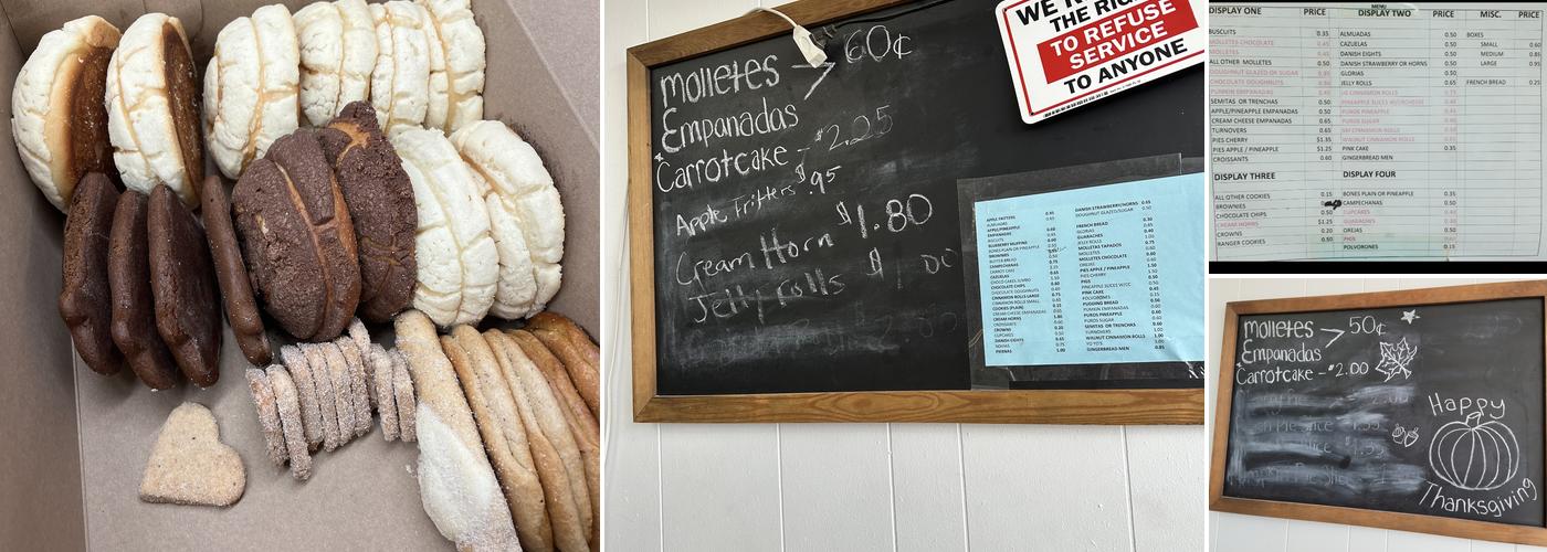 Lara's Bakery Menu