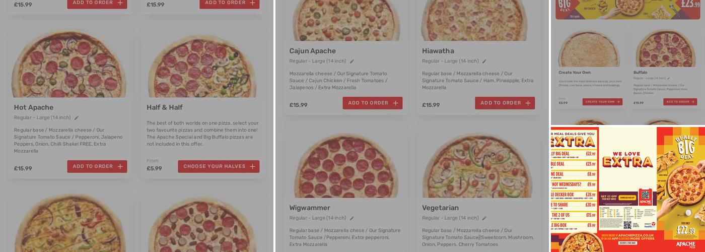 Apache Pizza Limavady Menu