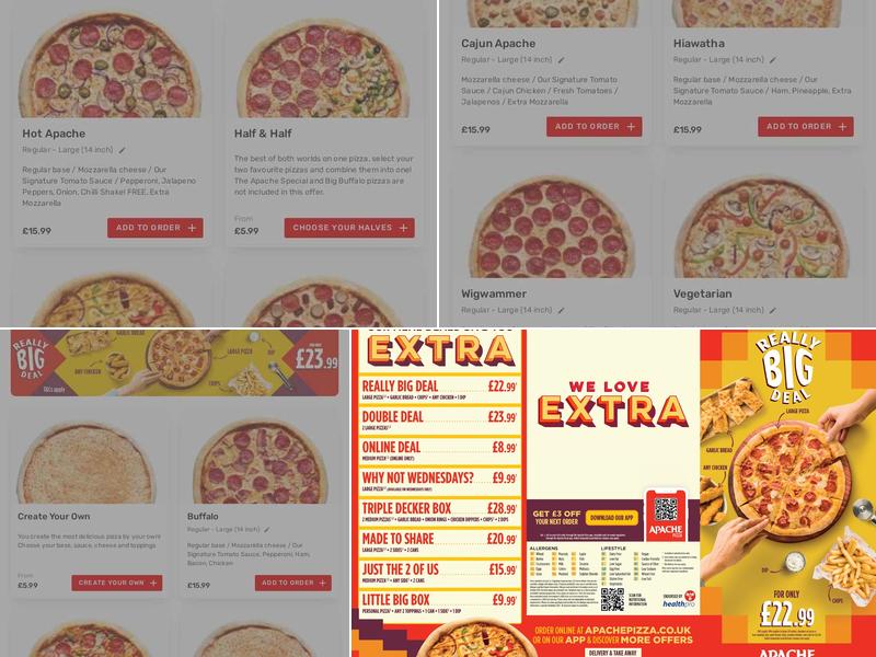 Apache Pizza Limavady Menu