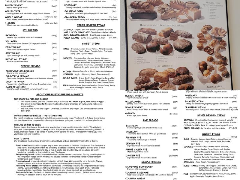 BreadHaus Menu