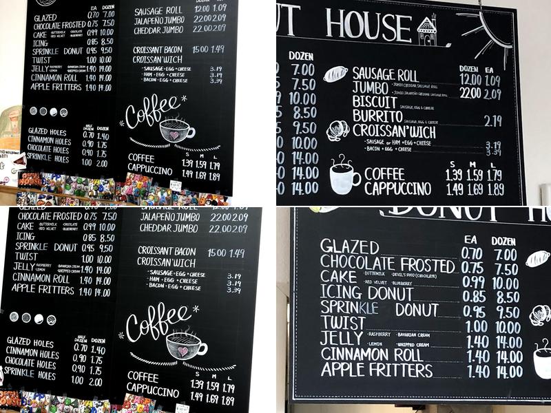 Donuts House Menu