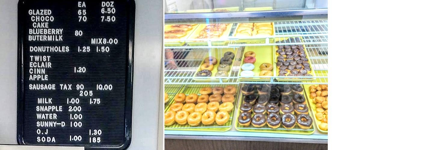 Donuts & Donuts Menu