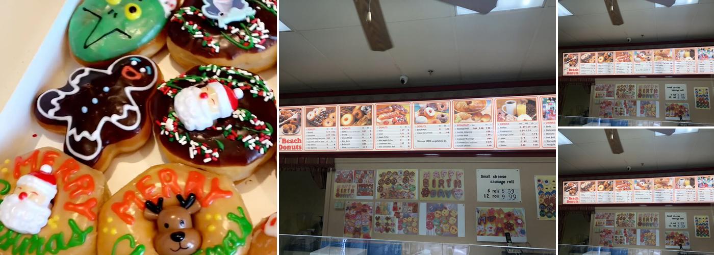 Beach Donuts Menu