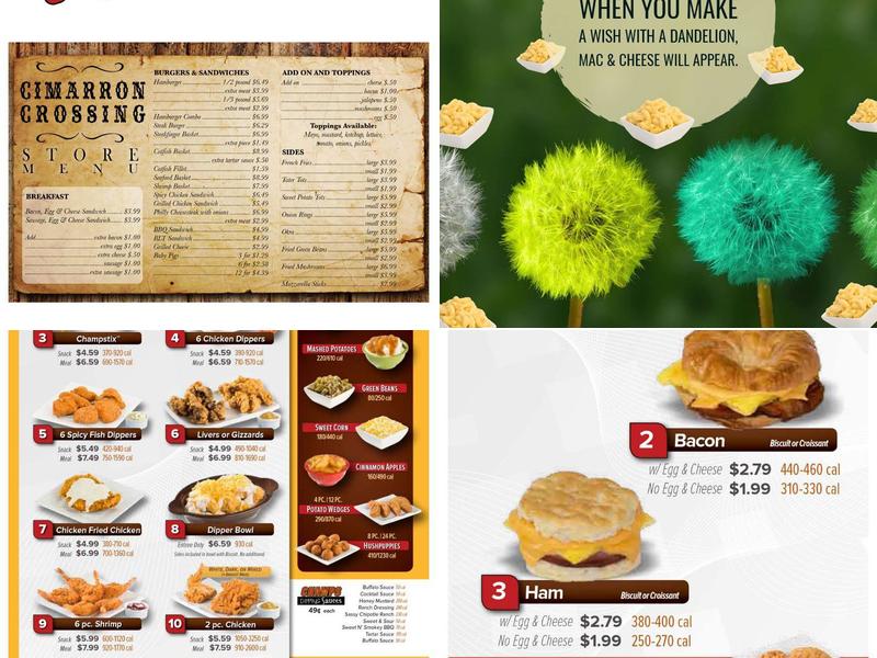 Cimarron Fast Stop Menu