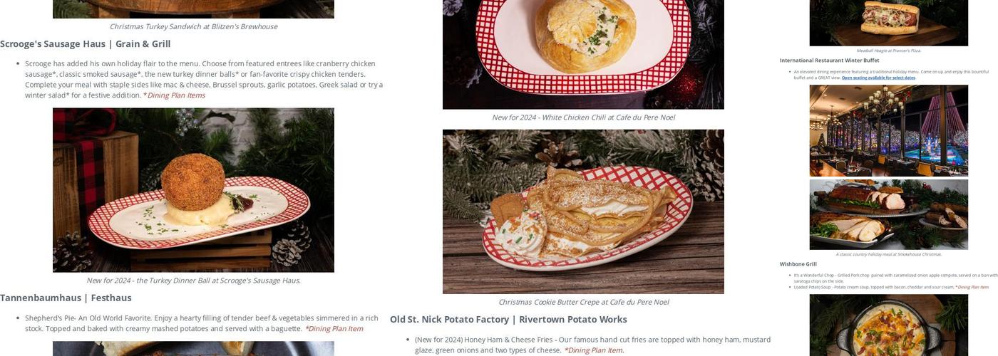 Snoopy Snow Cone Menu