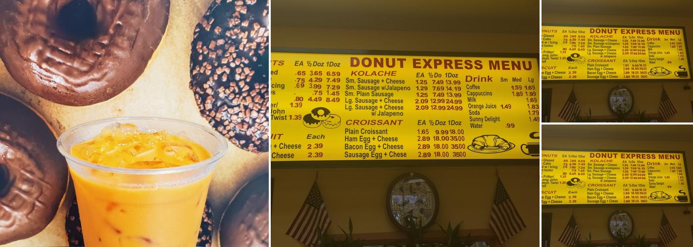 Donut Express Menu