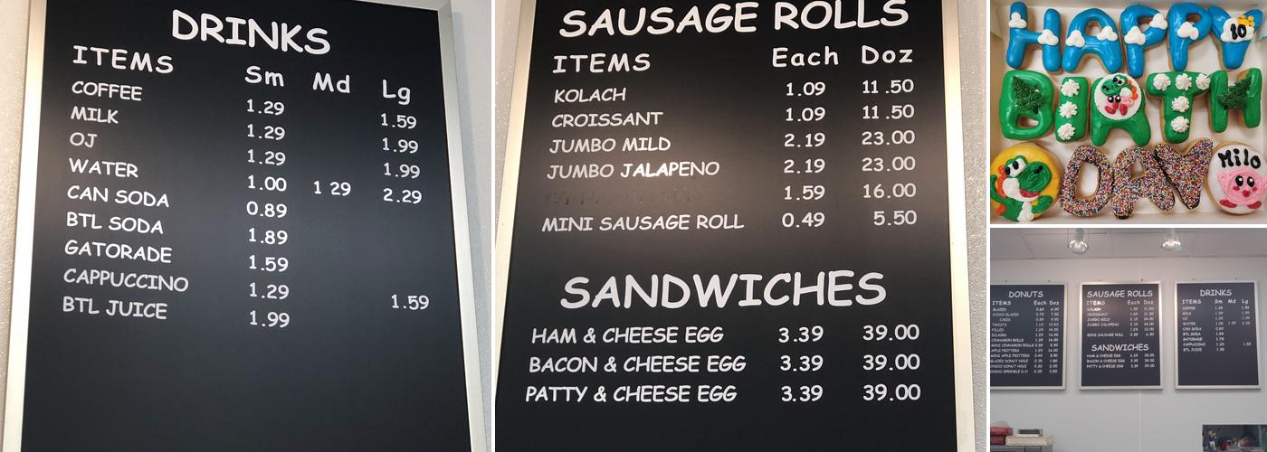 Donut Station#4 Menu