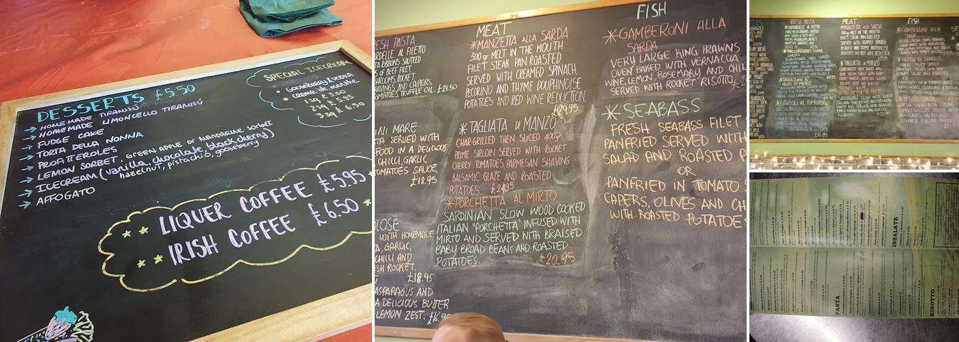 Il Paradiso on the Forest Menu