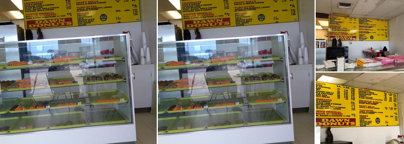 Dawn Donuts Menu