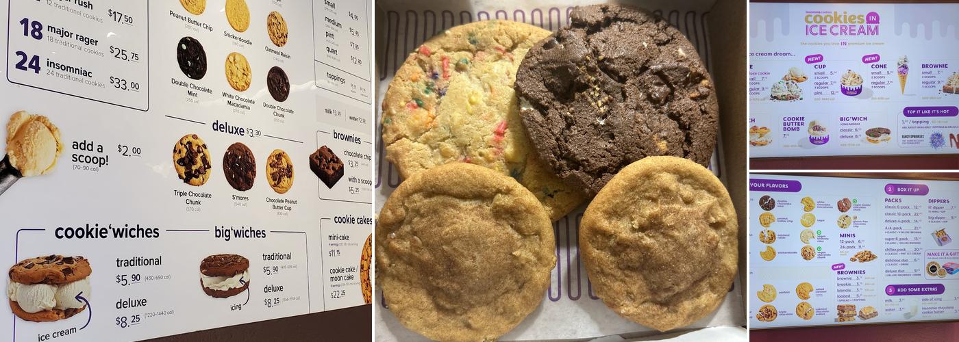 Insomnia Cookies Menu