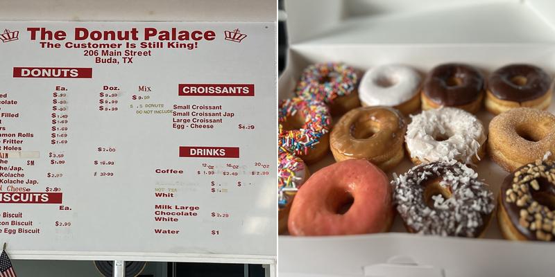 Donut Palace Menu