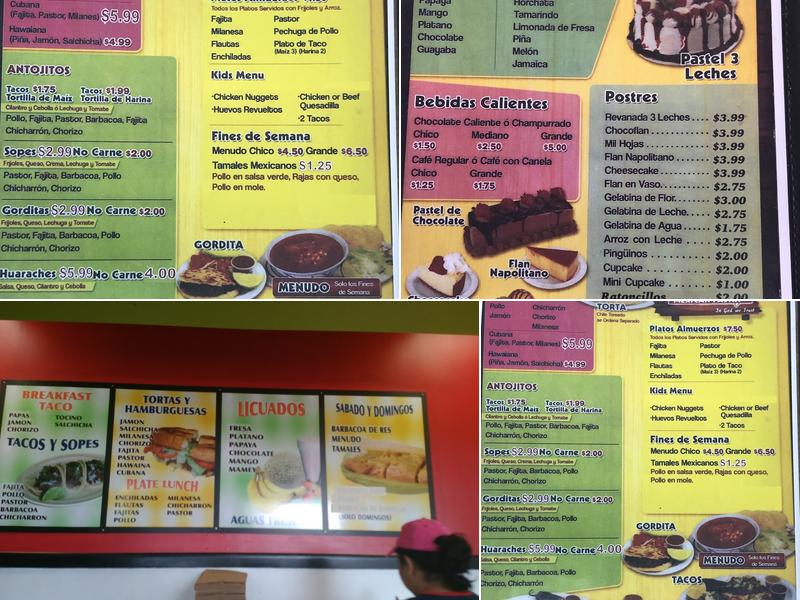 Lecaroz Bakery Menu