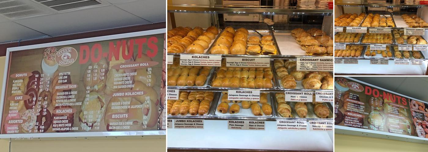 Bakery Donuts Menu