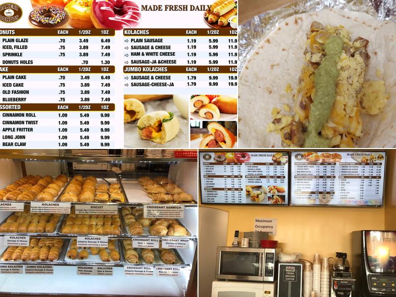BAKERY DONUTS Menu