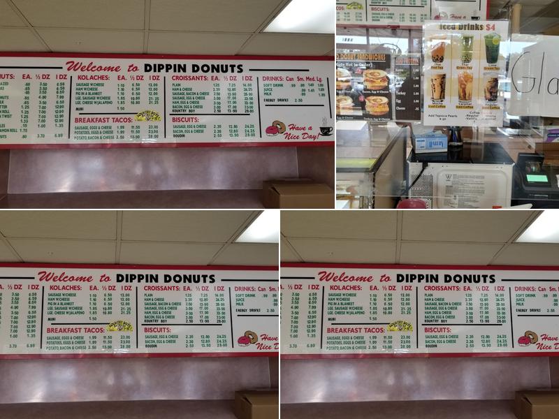 Dippin Donuts Menu