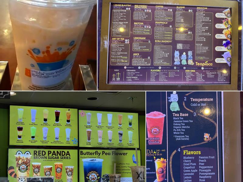 Teapioca Lounge Menu